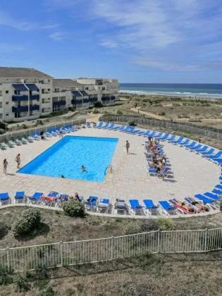 Cosy T2 Front De Mer Piscine Parking Terrasse ラカノー エクステリア 写真
